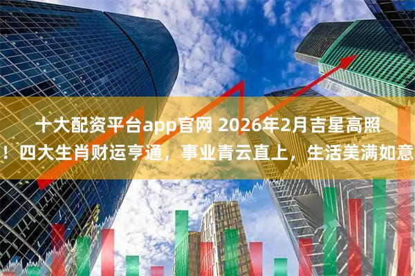 十大配资平台app官网 2026年2月吉星高照！四大生肖财运亨通，事业青云直上，生活美满如意